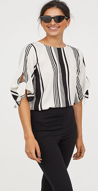 Tie-Sleeve Blouse (H&M)