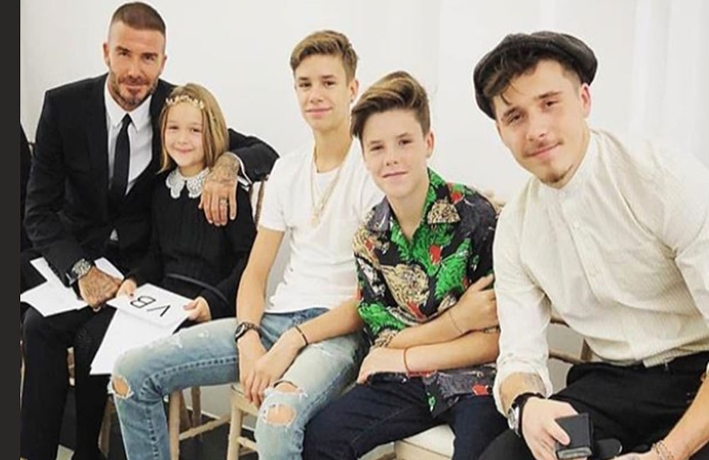 Victoria Beckham has family support at her first London Fashion Week