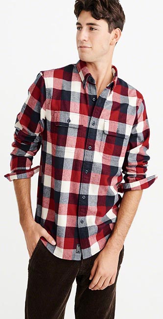 Abercrombie & Fitch Checked Flannel Shirt