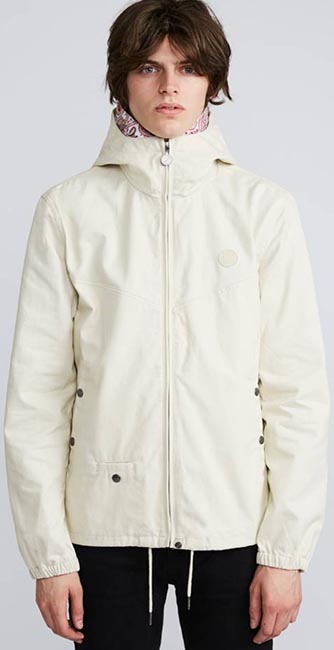 Cotton Zip Up Hooded Jack from Pretty Green