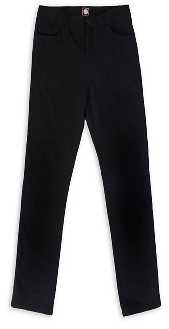 Black Cotton Twill Trousers from Pretty Green