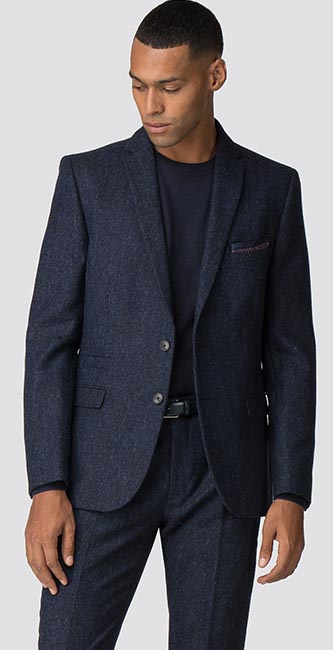 British Black & Blue Tweed Camden Jacket from Ben Sherman