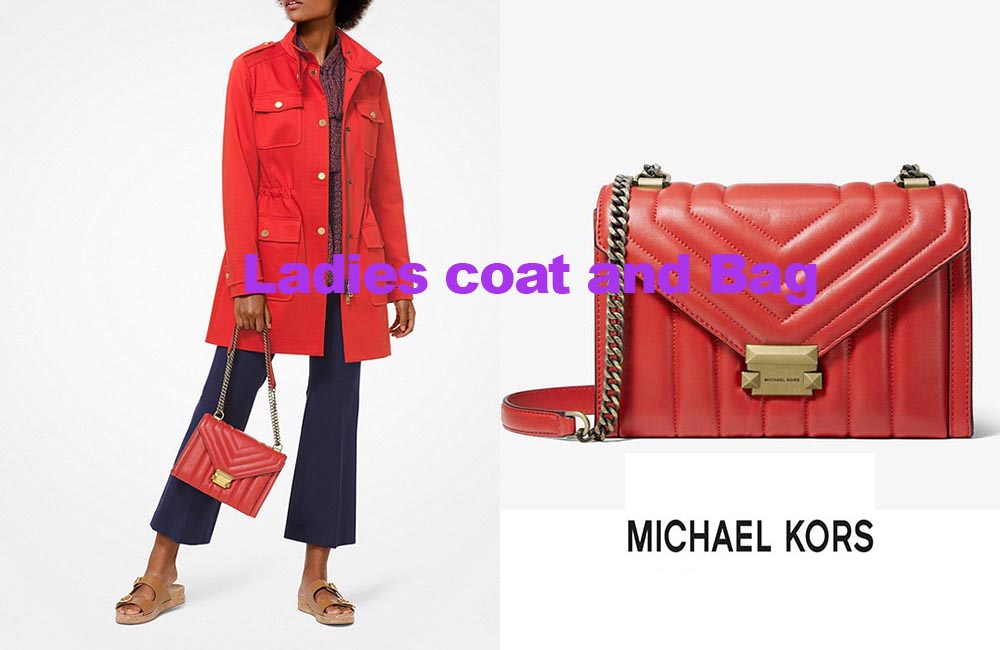 Cargo jacket and bag from Michael Kors