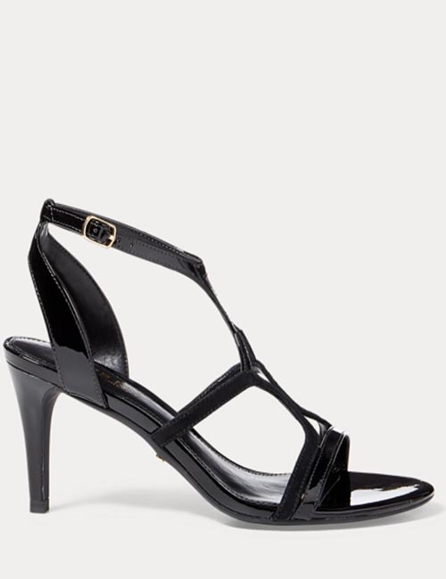 Gilah Suede-Patent Sandal from Ralph Lauren