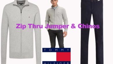 Zip jumper and chinos from Tommy Hilfiger
