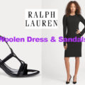 Stretch wool dress and sandals from Ralph Lauren