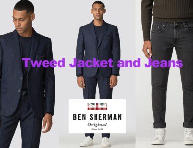 Tweed jacket and jeans from Ben Sherman review