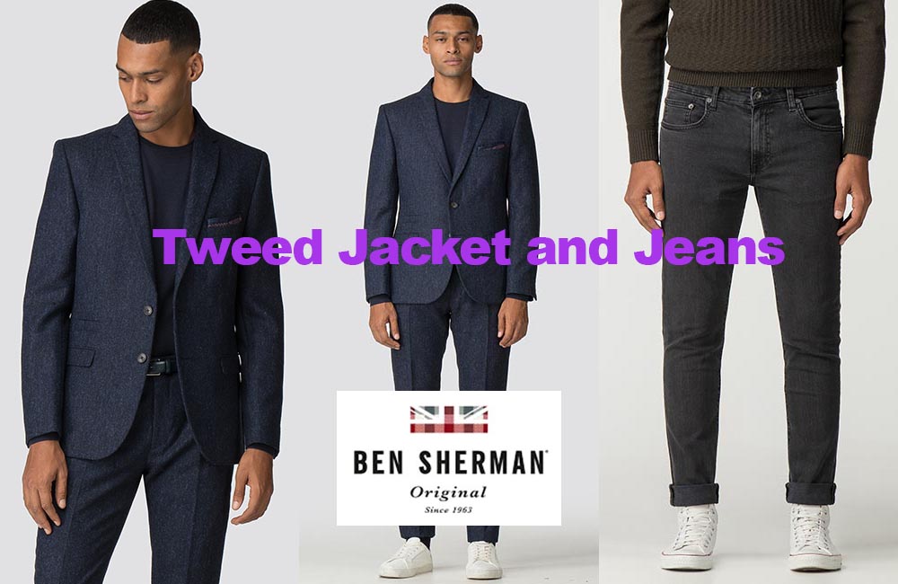 Tweed jacket and jeans from Ben Sherman review
