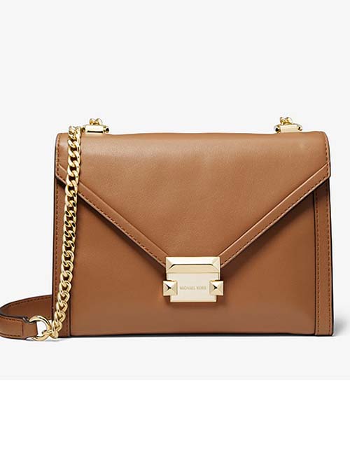 Whitney Large Leather Convertible Shoulder Bag from Michael Kors