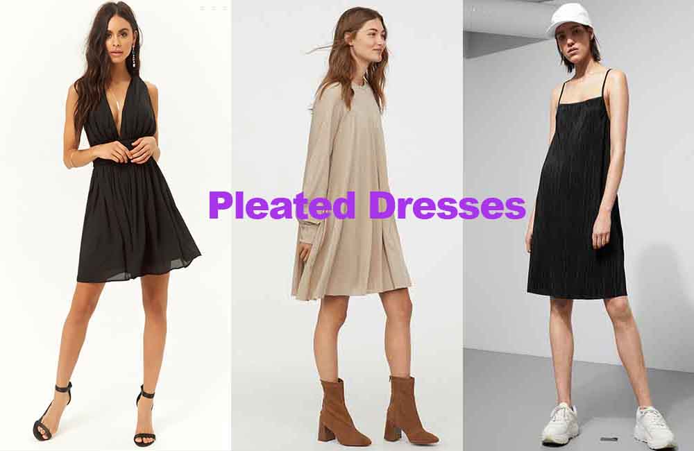 Fashion review latest in pleated dresses
